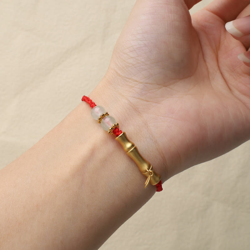 KarmaRipple's Bamboo Design Fortune Strength Woven Bracelet p7