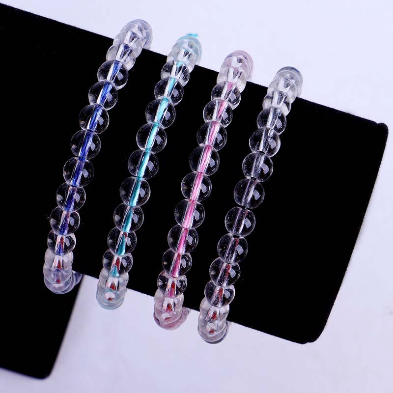 KarmaRipple's Handmade Glass Beadwork Woven String Adjustable Bracelet p5