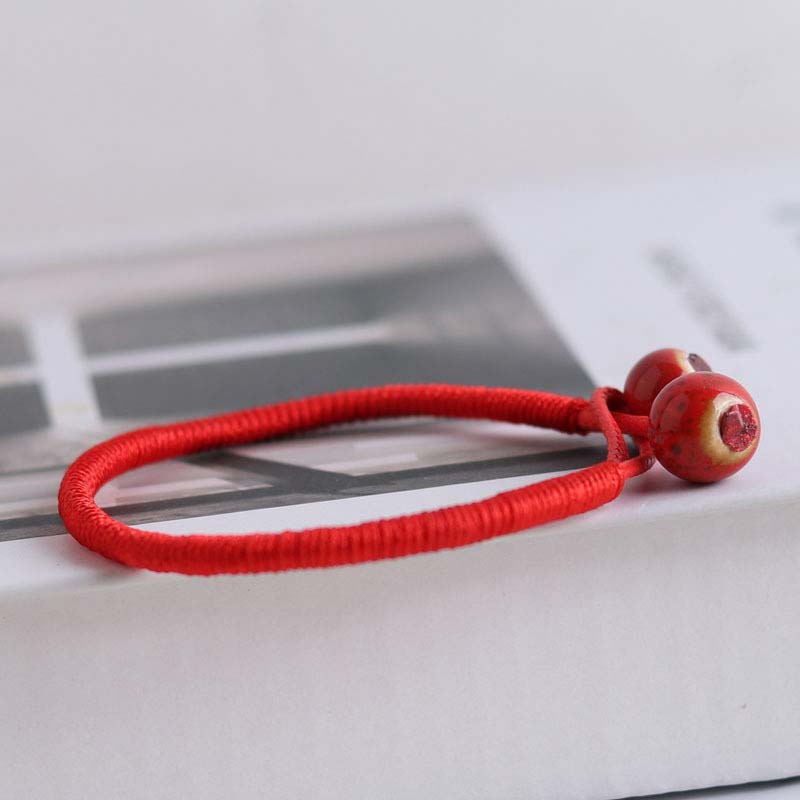 KarmaRipple's FengShui Fortunate Red String Ceramic Bracelet p6
