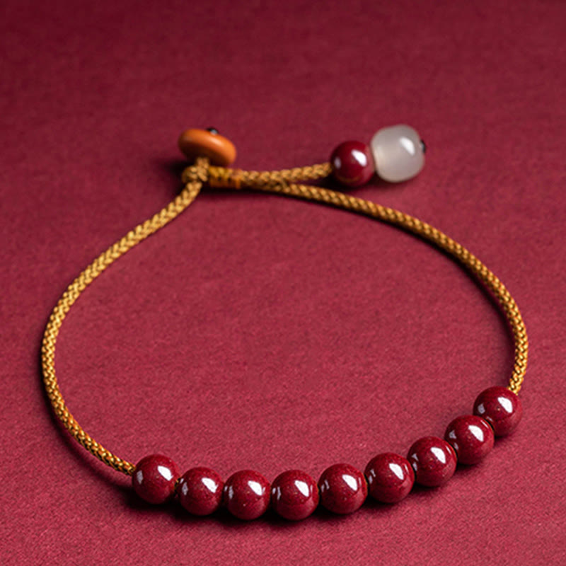 KarmaRipple's Authentic Cinnabar Beaded Blessing Handmade Bracelet p3