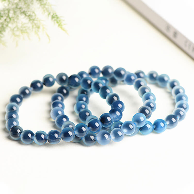KarmaRipple's Authentic Colorful Candy Agate Balance Strength Bead Bracelet p8