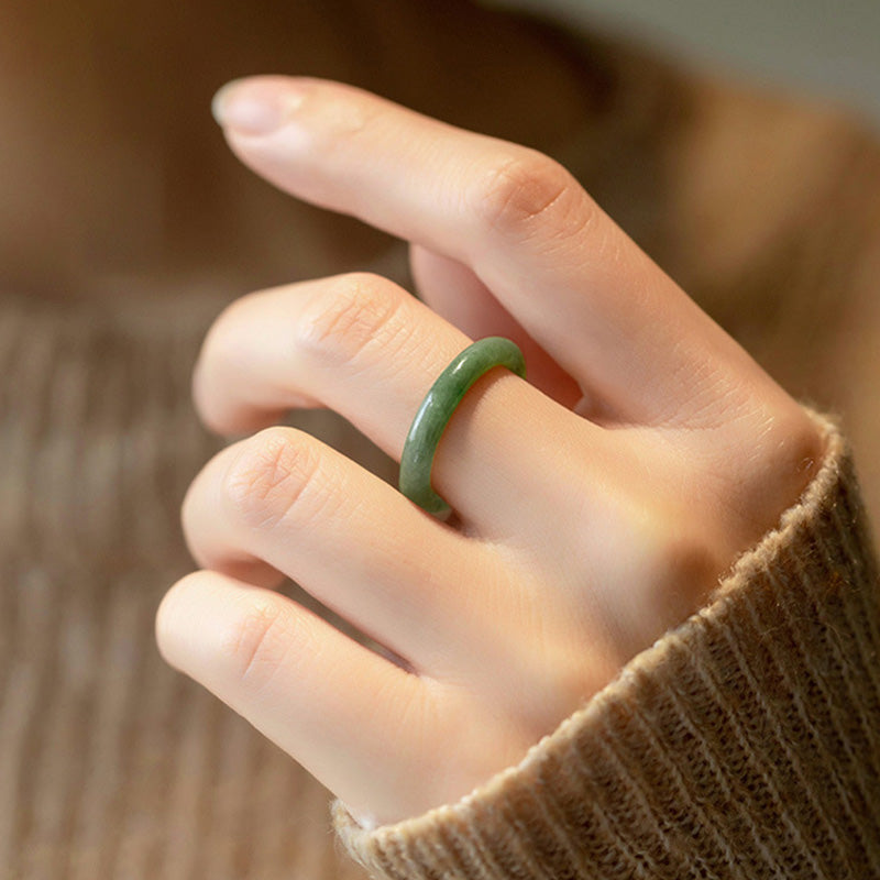 KarmaRipple's Authentic Jade Prosperity Abundance Ring p5