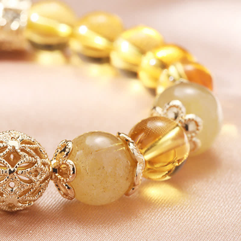 KarmaRipple's Citrine Generosity Prosperity Beaded Bracelet p9