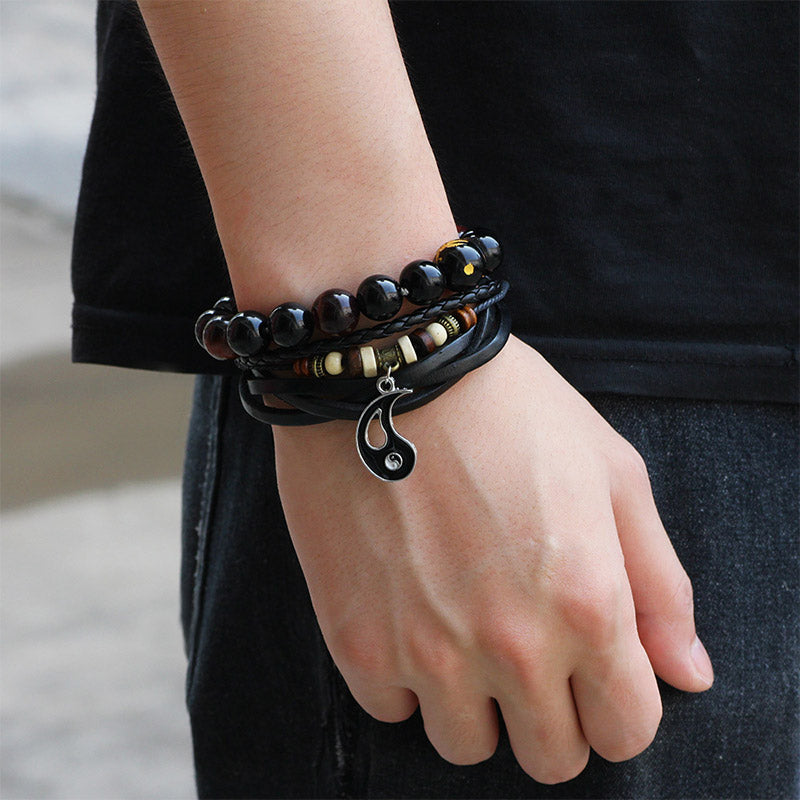 KarmaRipple's Yin Yang Necklace Pair Balance Bracelet ( p9