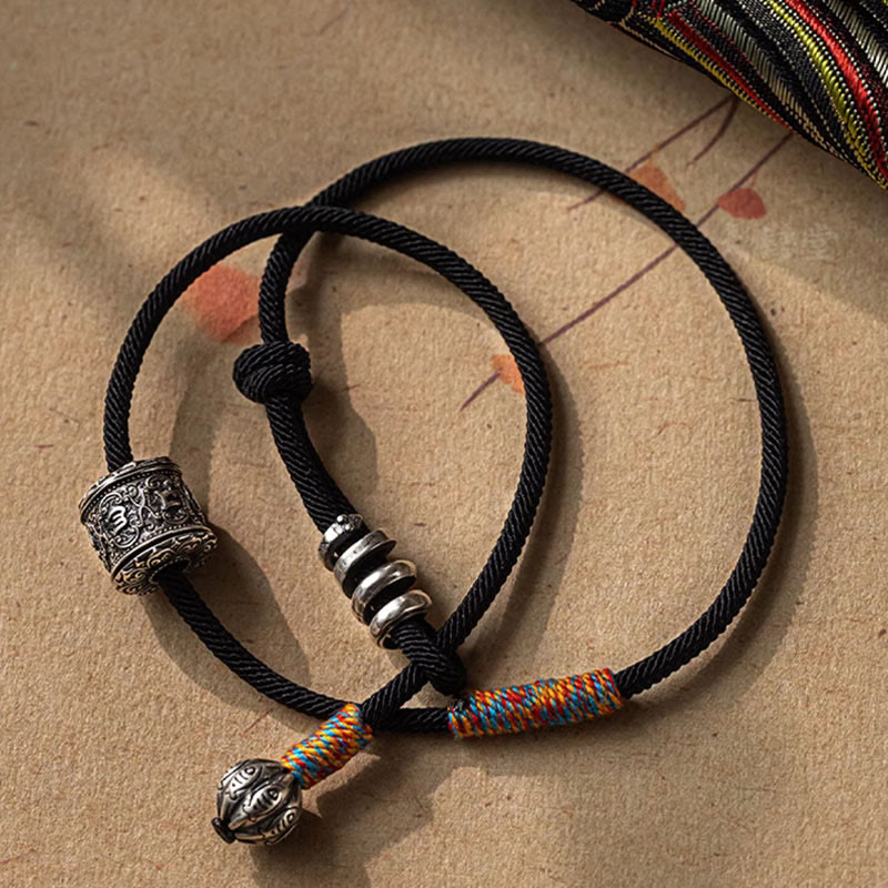 KarmaRipple's Tibetan Om Mani Padme Hum Carved Amulet Double Wrap Bracelet p14