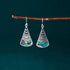 Tridacna Stone Hollow Pattern Earrings(Copper Posts)