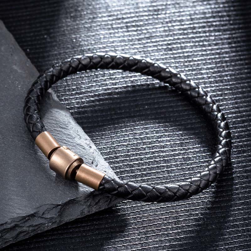 KarmaRipple's Vintage Leather Rope Fortune Braid String Bracelet p1