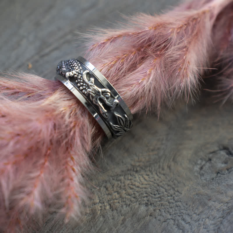 KarmaRipple's Dragon Titanium Steel Stimulation Rotatable Ring ( p19