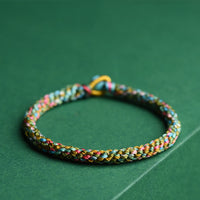 KarmaRipple's Colorful Rope Fortune Handcrafted Woven Child Adult Bracelet