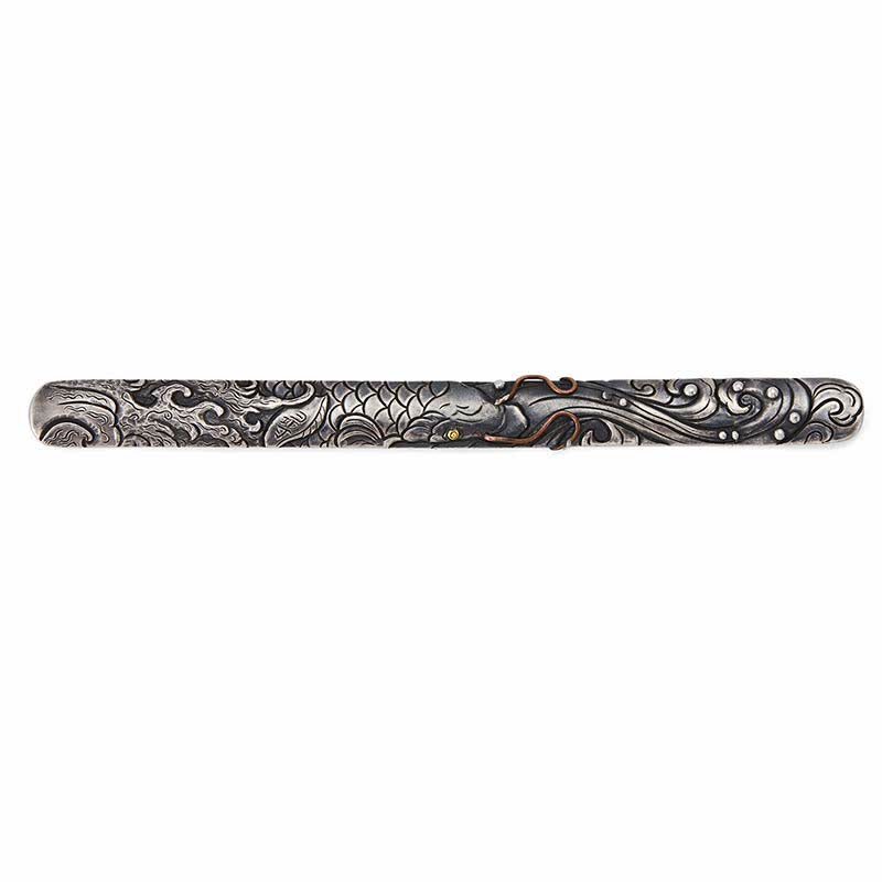 KarmaRipple's 999 Sterling Silver 990 Gold Koi Fish Fortune Wealth Success Bracelet Bangle p12