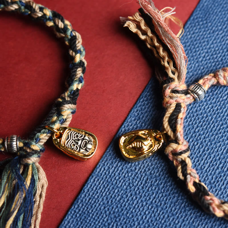 KarmaRipple's Zakiram Goddess of Wealth Om Mani Padme Hum Peace Handmade Bracelet p6