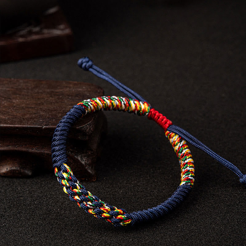 KarmaRipple's Tibetan Handmade Colorful King Kong Weave Fortune Braid String Bracelet p9
