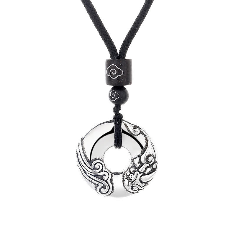 KarmaRipple's PiXiu Peace Buckle Bronze Wealth Pendant Necklace p5