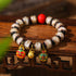 Gold Swallowing Beast Cinnabar(White) / 14MM
