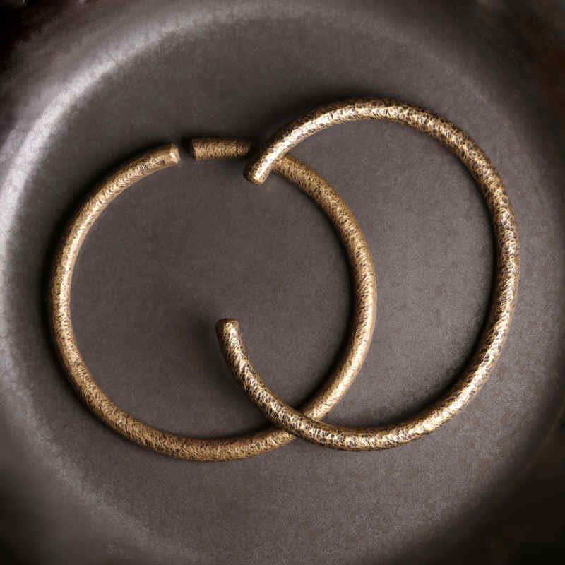 KarmaRipple's Rustic Design Bronze Balance Adjustable Cuff Bracelet p9