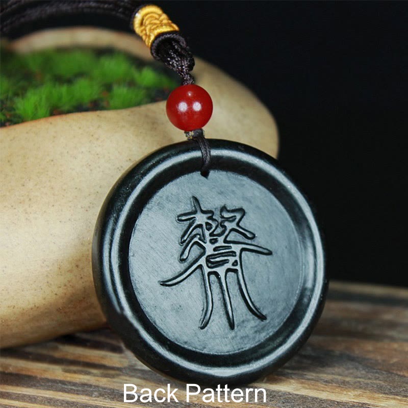 KarmaRipple's Authentic Hetian Cyan Jade Yin Yang Fortune Balance Pendant Necklace p2