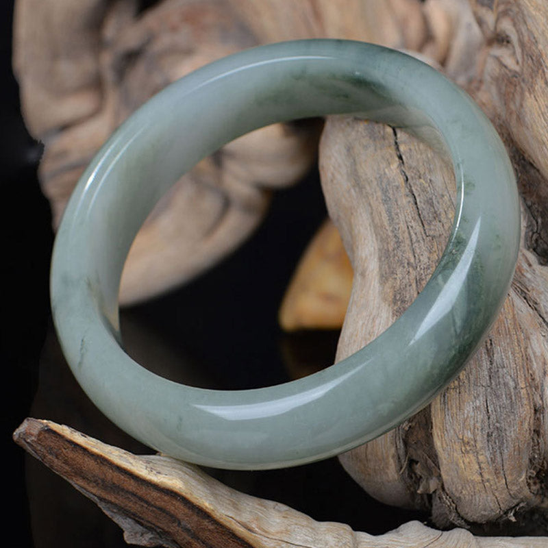 KarmaRipple's Authentic Jade Fortune Balancing Bangle Bracelet p2