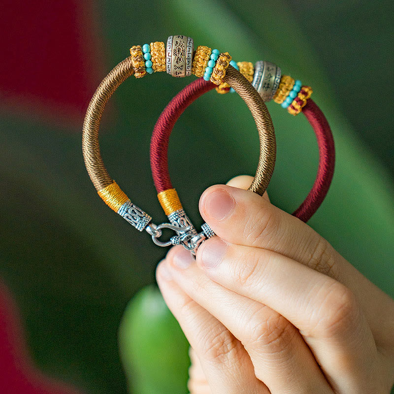 KarmaRipple's Handmade Tibetan Amulet King Kong Weave Fortune Protection Woven Bracelet p15