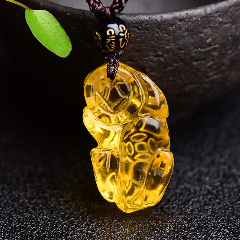 KarmaRipple's FengShui Citrine PiXiu Wealth Pendant Necklace p8