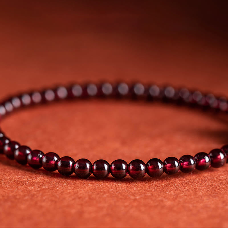 KarmaRipple's Garnet Cinnabar PiXiu Blessing Calm String Bracelet p10