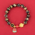 10mm Black Liuli Glass Bracelet(Wrist Circumference 14-16cm)