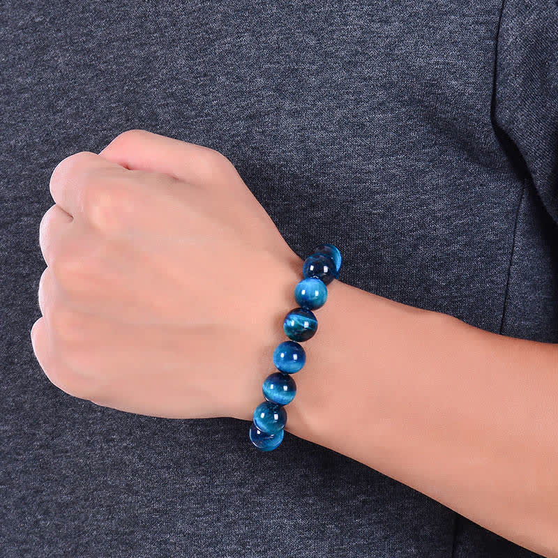 KarmaRipple's Blue Tiger Eye Protection Bracelet p7