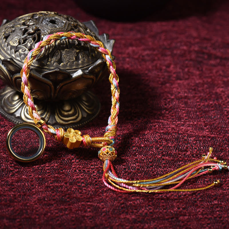 KarmaRipple's Tibetan Handmade Fortune Colorful String Single Double Wrap Woven Bracelet p13