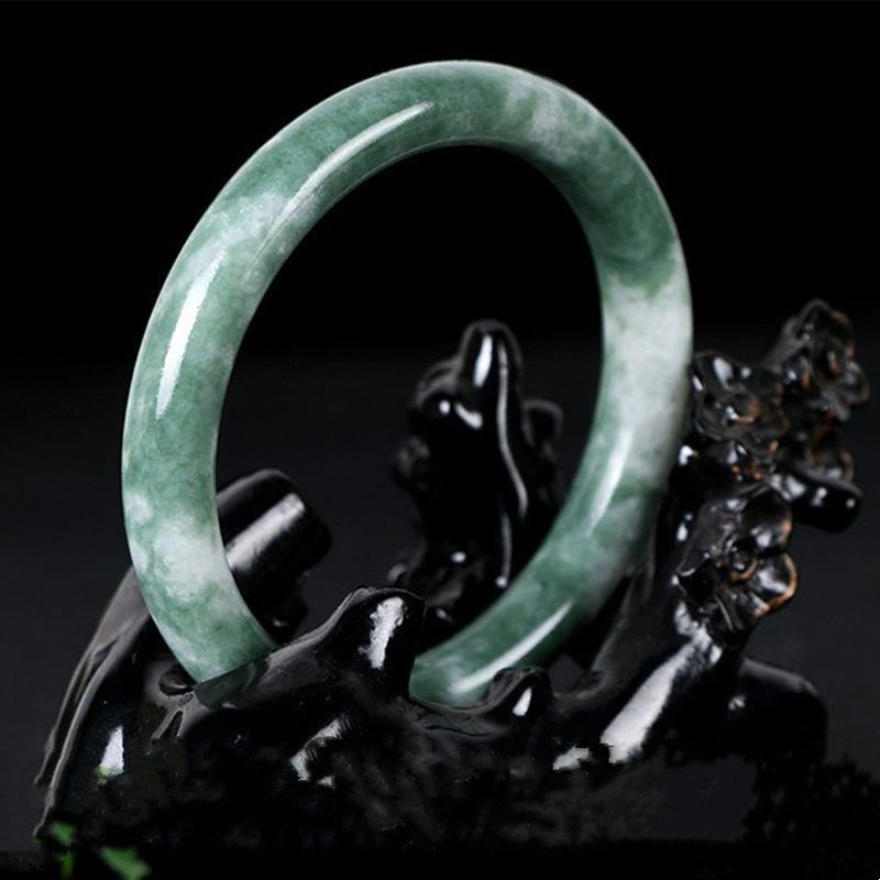 KarmaRipple's Authentic Jade Fortune Abundance Bangle Bracelet p4