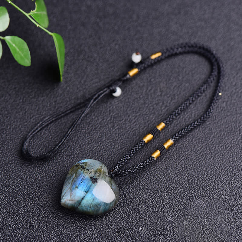 KarmaRipple's Labradorite Love Heart Support Pendant Necklace p5