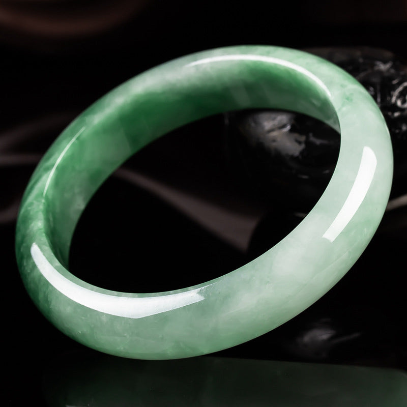 KarmaRipple's Authentic Jade Fortune Blessing Bangle Bracelet p6