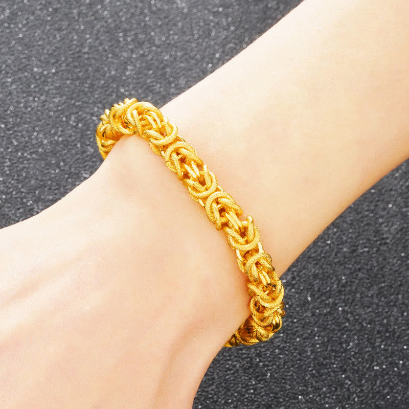 KarmaRipple's 24k Gold Plated Double Headed Dragon Protection Bracelet p3