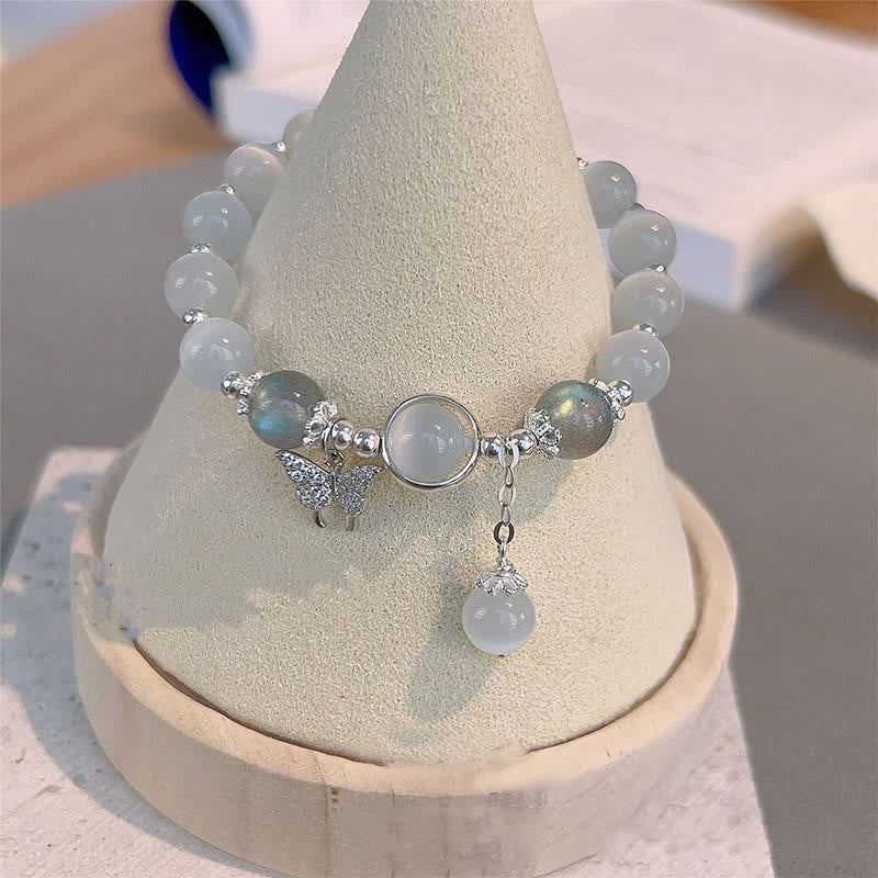 KarmaRipple's Cat's Eye Moonstone Butterfly Star Talisman Support Bracelet p3