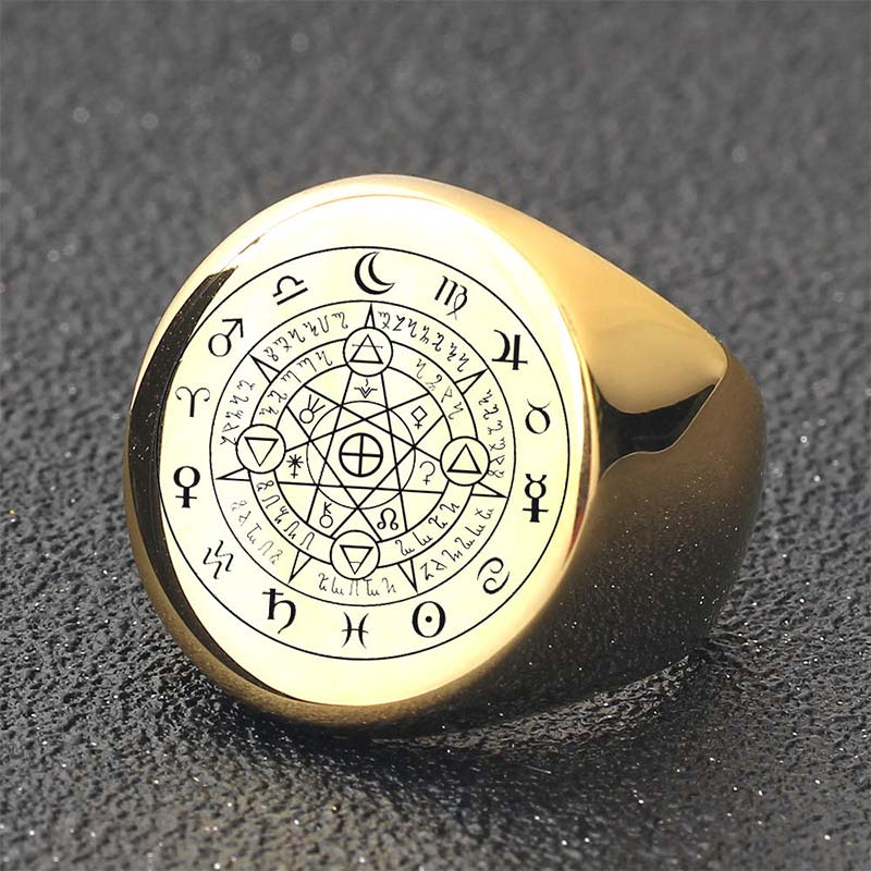 KarmaRipple's 12 Constellations of the Zodiac Protection Blessing Ring p3