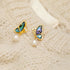 Pearl Butterfly(925 Sterling Silver Posts)