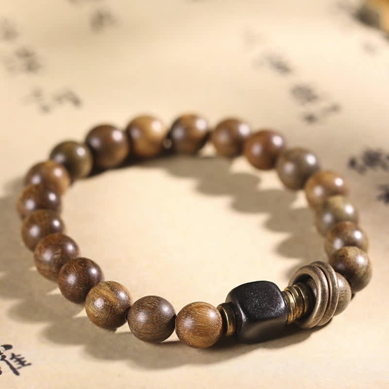 KarmaRipple's Tibetan Green Sandalwood Gemstone Soothing Peace Bracelet p10