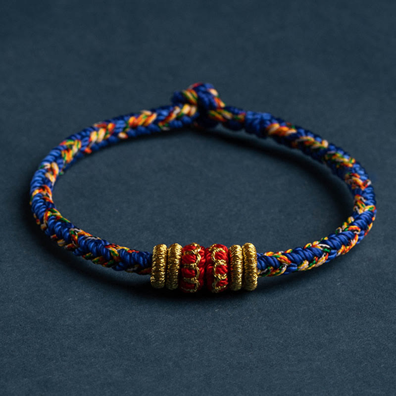KarmaRipple's Tibet Handmade Chinese Zodiac Natal Buddha Fortune Strength Woven String Bracelet p11