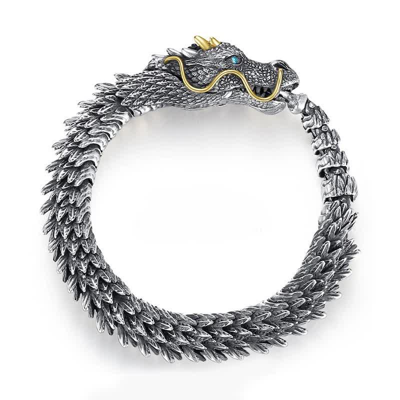 KarmaRipple's Nordic Dragon Handmade Amulet Fortune Protection Chain Bracelet p8