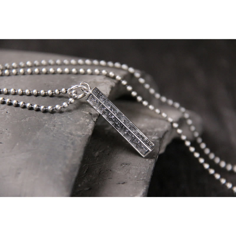 KarmaRipple's 925 Sterling Silver Tibetan Om Mani Padme Hum Buddha Swastika Symbol Wisdom Pendant Necklace p6