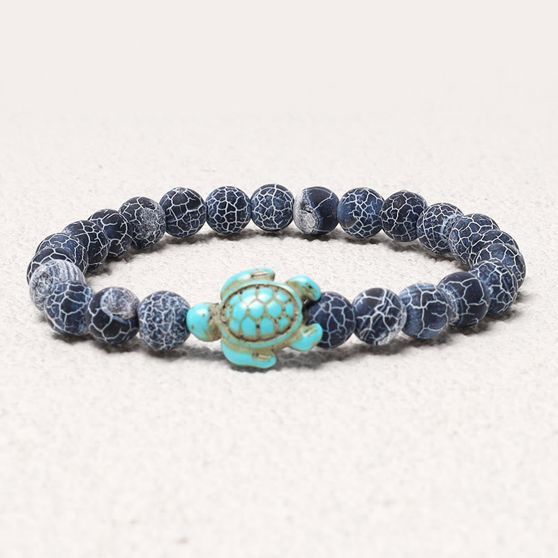 KarmaRipple's Authentic Stone Sea Turtle Turquoise Blessing Bracelet p7