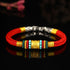 Turquoise Silver Buckle Red Rope / 16cm