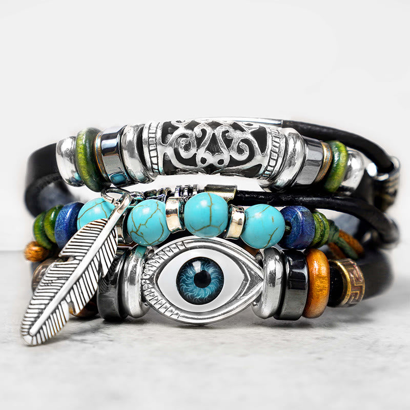 KarmaRipple's Tibetan Turquoise Evil Eye Purification Bracelet p1