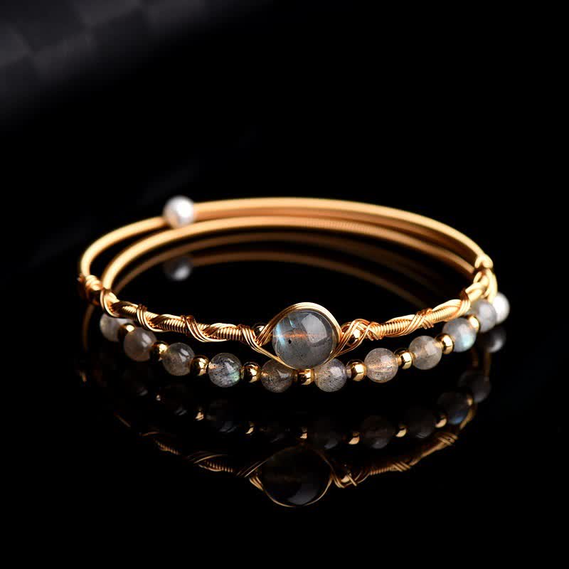 KarmaRipple's Moonstone Balancing Love Bracelet Bangle p3