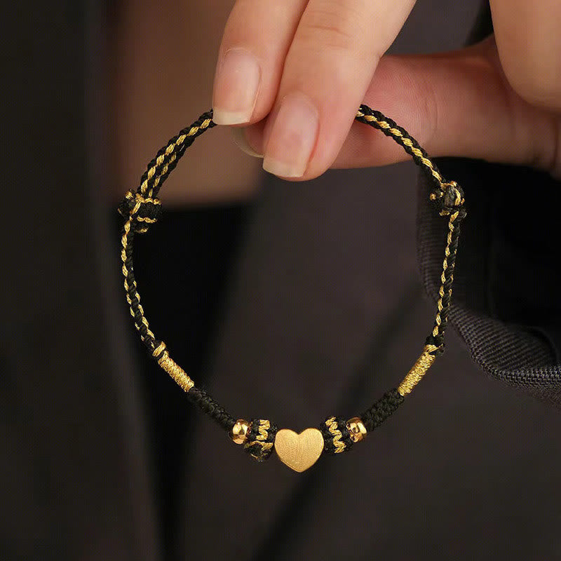KarmaRipple's Tibet Handmade Love Heart King Kong Weave Fortune Woven Bracelet p2