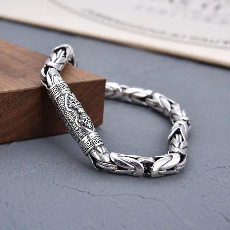 KarmaRipple's Dorje Vajra Om Mani Padme Hum Peace Love Bronze Chain Bracelet p5