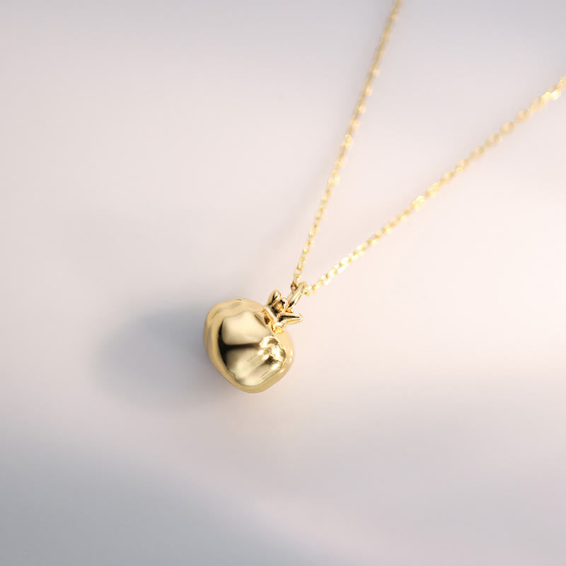 KarmaRipple's 925 Sterling Silver 18k Gold Plated Pomegranate Garnet Gemstone'ssion Talisman Pendant Necklace p6