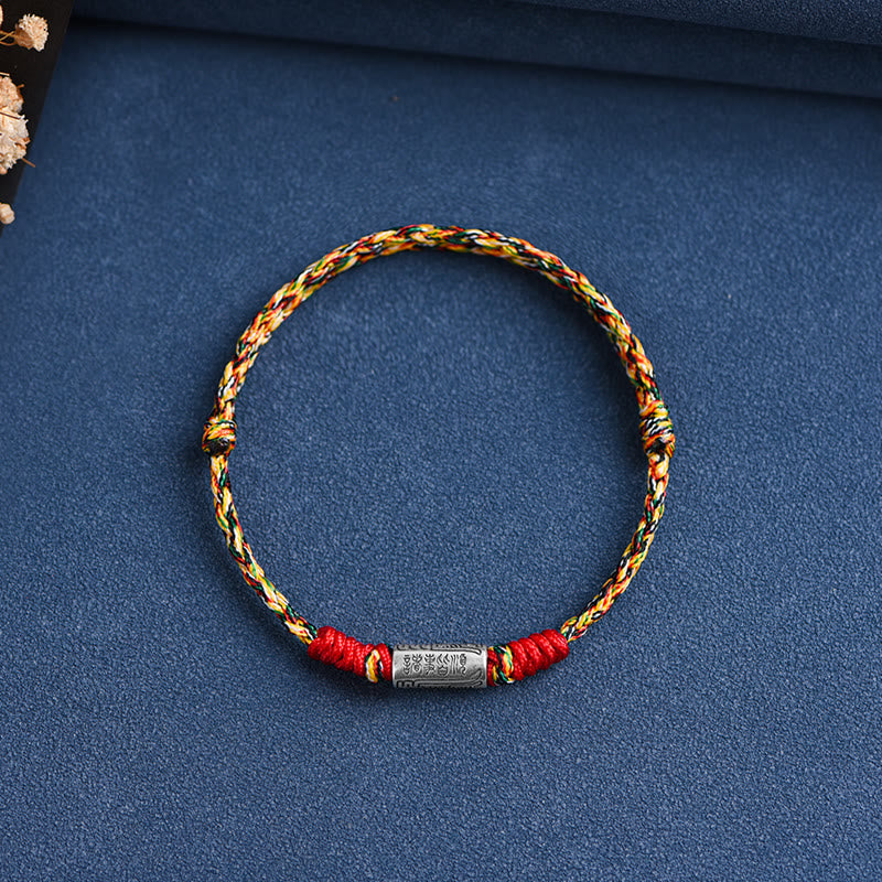 KarmaRipple's Handcrafted 925 Sterling Silver Everything Goes Well Design Protection Strength Bracelet Anklet ( p40