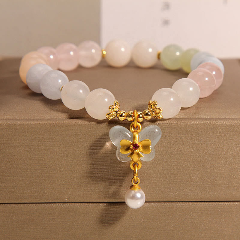 KarmaRipple's Authentic Morganite Confidence Butterfly Talisman Bracelet p9