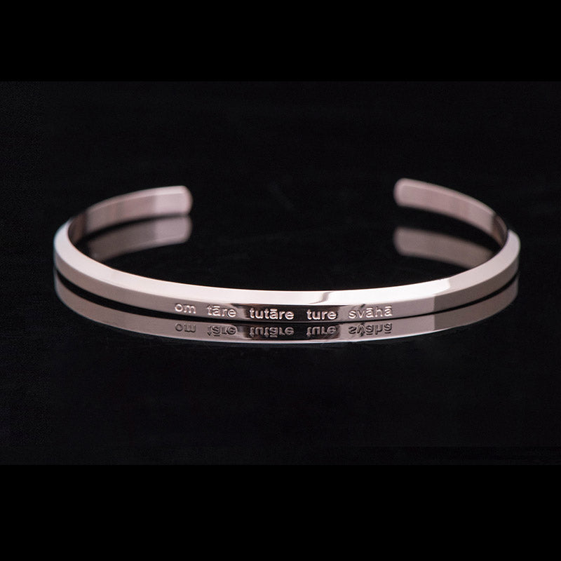 KarmaRipple's Six True Words Engraving Titanium Steel Blessing Protection Bracelet p33