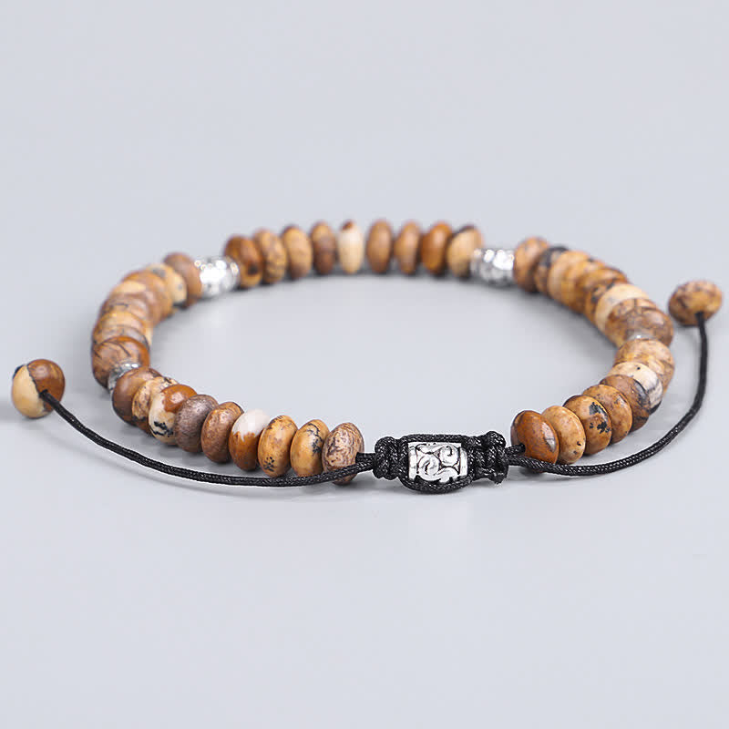 KarmaRipple's Picture Jasper Positive Beadwork String Bracelet p9