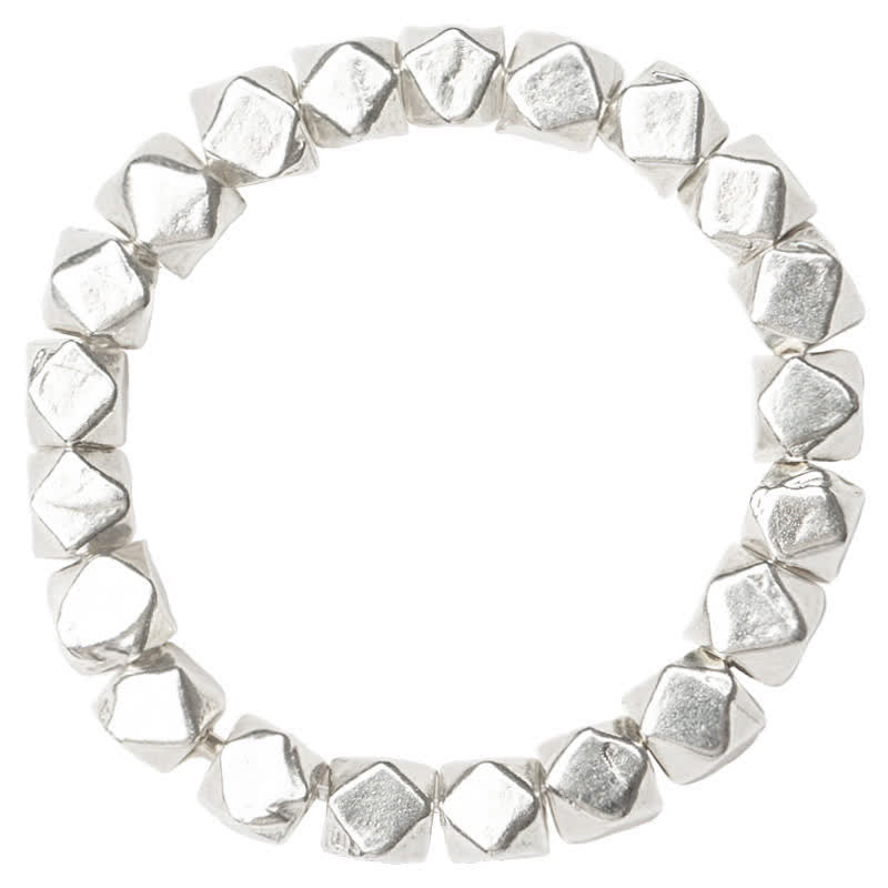 KarmaRipple's 925 Sterling Silver Beaded Blessing Ring p11